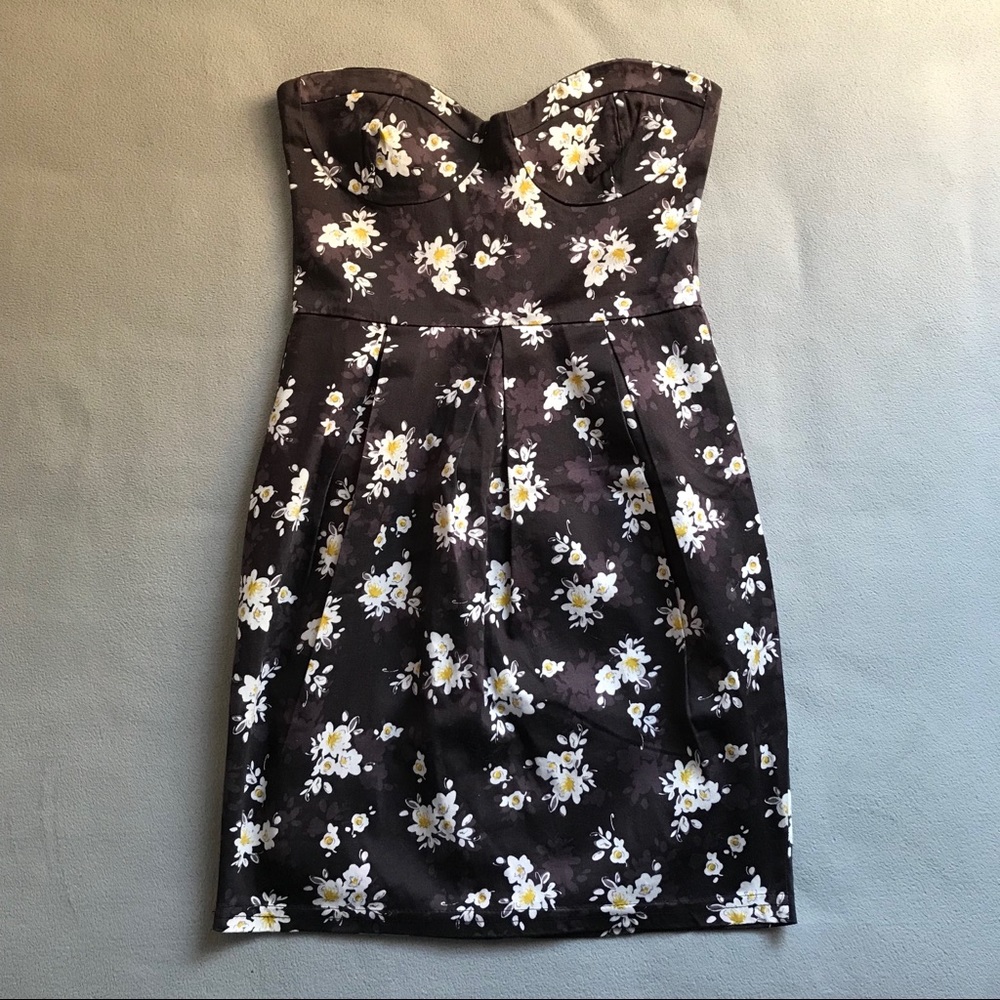 Strapless Floral Dress from ASOS